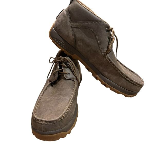 Twisted X Mens Size 14 Lace Up Boots Brown Leather - Picture 1 of 9